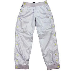 Vintage Starter Pants Size Small Purple Black Label Track Snap Tear Away